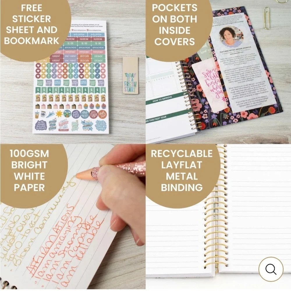 Floral 2026 Softcover planner